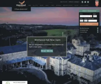 Weetwood.co.uk(Hotels in Leeds) Screenshot