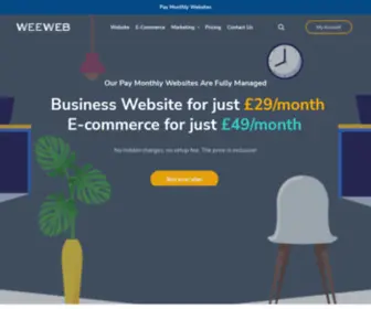 Weeweb.co.uk(Pay Monthly Websites) Screenshot