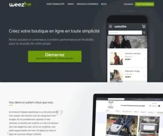 Weezbe.com(Créer une boutique en ligne) Screenshot