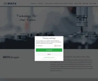 Wefa.com(Ihr innovativer Partner für Extrusionswerkzeuge ) Screenshot