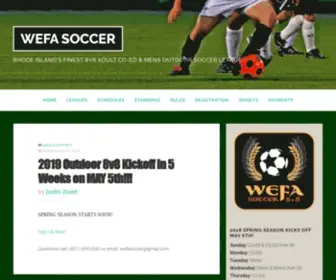 Wefasoccer.com(WEFA SOCCER) Screenshot