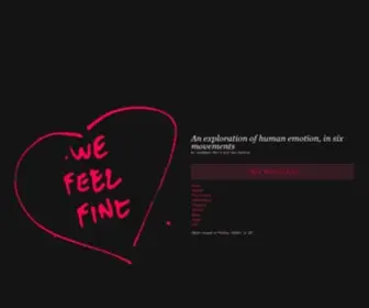 Wefeelfine.org(We Feel Fine) Screenshot