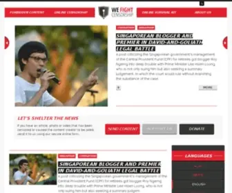 Wefightcensorship.org(We Fight Censorship) Screenshot