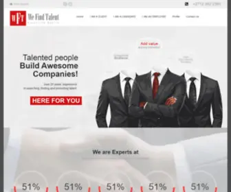 Wefindtalent.co.za(Pretoria, South Africa) Screenshot