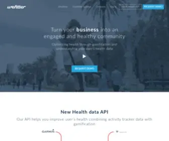 Wefitter.com(Health Data Gamification for companies & insurance) Screenshot