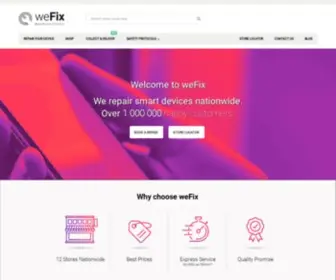Wefix.co.za(We Make It Better weFix) Screenshot
