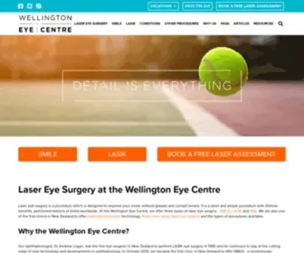 Wefixeyes.co.nz(Advanced Laser Eye Surgery at the Wellington Eye Centre) Screenshot
