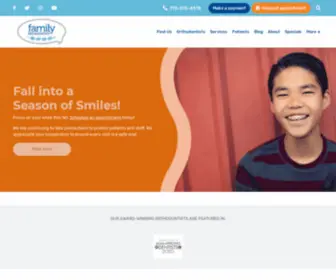 Wefixyoursmile.com(Family Orthodontics) Screenshot