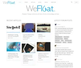 Wefloat.net(WeFloat Floatation Community) Screenshot