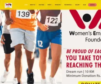 Wefoundation.org.in(The Womens Empowerment Foundation) Screenshot