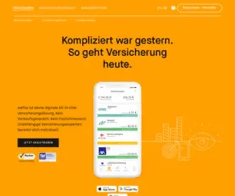 Wefox.de(So geht Versicherung heute) Screenshot