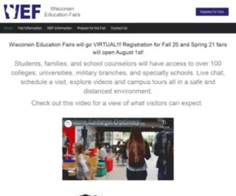 Wefs.org(Wisconsin Education Fairs) Screenshot