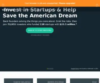 Wefunder.me(Invest in Startups) Screenshot