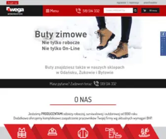 Wega.com.pl(Odzież i buty robocze) Screenshot