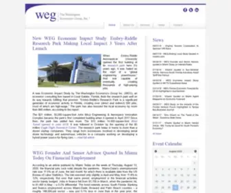 Weg.com(The Washington Economics Group) Screenshot