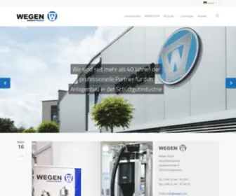 Wegen.com(Startseite) Screenshot