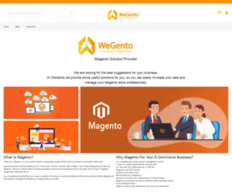 Wegento.com(We Love Magento) Screenshot