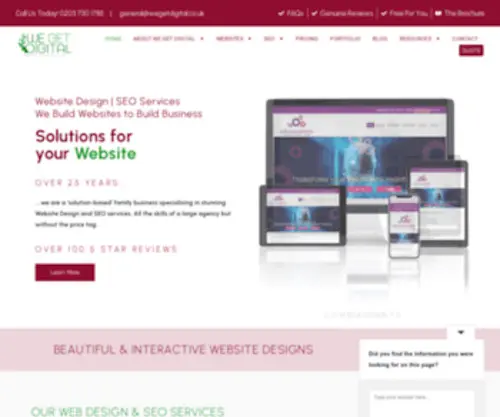 Wegetdigital.co.uk(Ultimate WordPress Website Design and SEO services) Screenshot