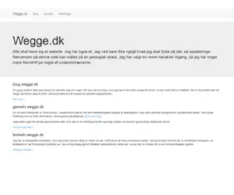 Wegge.dk(Oversigt på) Screenshot