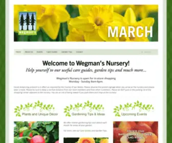 Wegmansnursery.com(Wegman's believes that a knowledgeable gardener) Screenshot