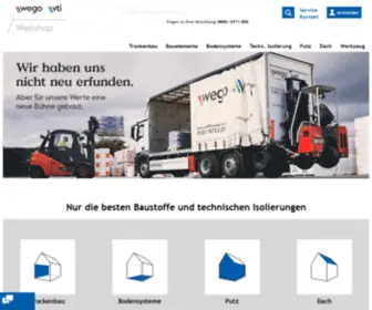 Wego-Shop.de(Wego Systembaustoffe) Screenshot