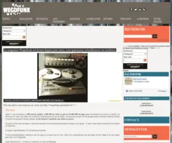 Wegofunk.com(Magazine numérique autour des cultures funk) Screenshot