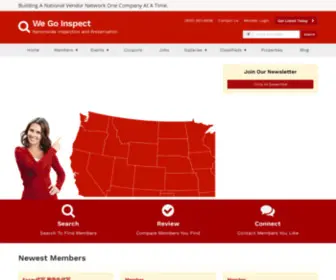 Wegoinspect.com(Member Directory) Screenshot