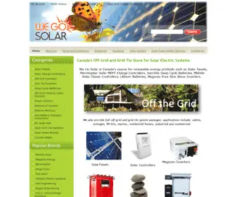 Wegosolar.com(Solar Panels Canada) Screenshot