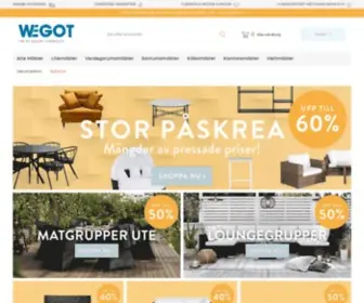 Wegot.se(Möbelbutik på nätet) Screenshot