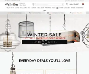 Wegotlites.net(Home Lighting & Home Decor Store) Screenshot