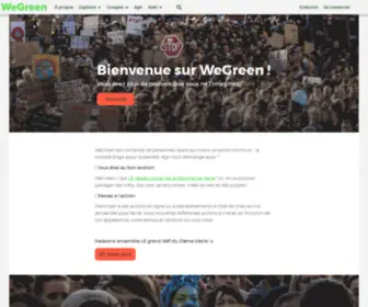 Wegreen.fr(Bienvenue) Screenshot