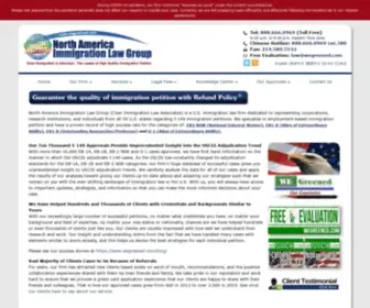 Wegreened.com(North America Immigration Law Group) Screenshot