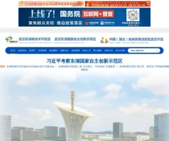 Wehdz.gov.cn(武汉东湖新技术开发区政务网) Screenshot