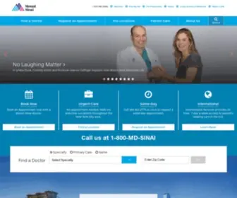 Wehealny.org(Mount Sinai Health System) Screenshot