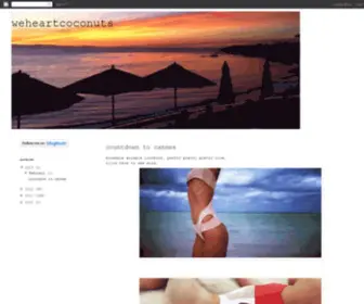 Weheartcoconuts.com(weheartcoconuts) Screenshot