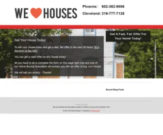 Wehearthouses.com(Sell My House Fast in Phoenix) Screenshot