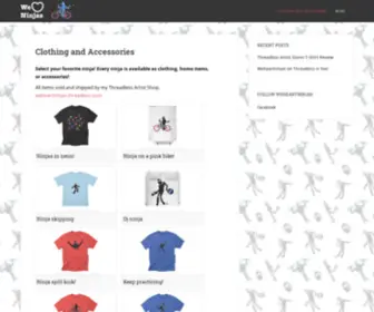 Weheartninjas.com(Clothing and Accessories) Screenshot