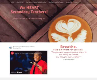 Weheartsecondaryteachers.com(We HEART Secondary Teachers) Screenshot