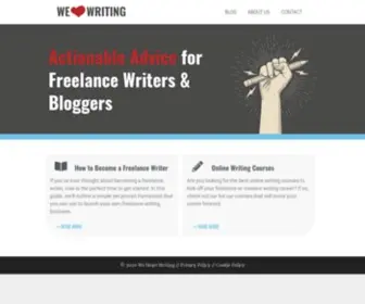 Weheartwriting.com(We Heart Writing) Screenshot