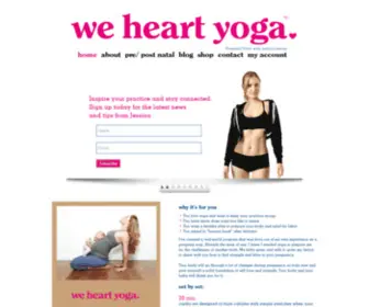 Weheartyoga.com(WeheartYoga) Screenshot