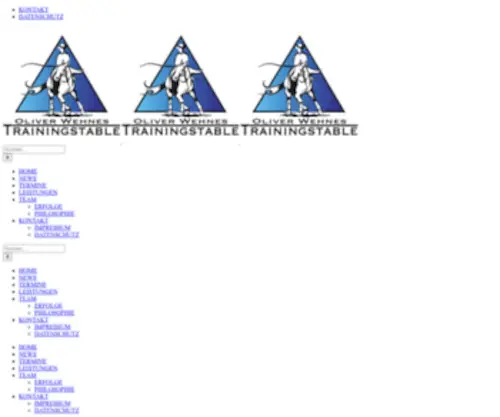 Wehnes-Trainingstable.de(OLIVER WEHNES TRAININGSTABLE OLIVER WEHNES TRAININGSTABLE) Screenshot