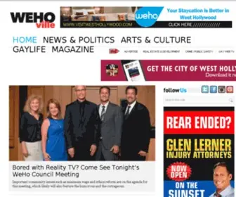 Weho.com(West Hollywood News and Life) Screenshot