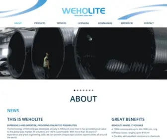 Weholite.com(Weholite by Uponor Infra) Screenshot