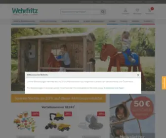 Wehrfritz.com(Ihr Komplettausstatter für Krippe) Screenshot