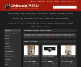 Wehrmacht1945.de(Der Onlineshop zur Waffentechnik und Geschichte der Wehrmacht. T) Screenshot