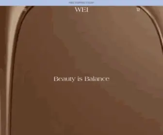 Weibeauty.com(WEI skincare) Screenshot