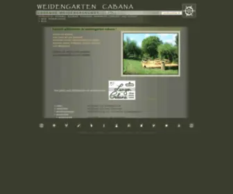 Weidengarten.at(Weidengarten CABANA) Screenshot