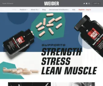 Weider.com(Weider Global Nutrition) Screenshot