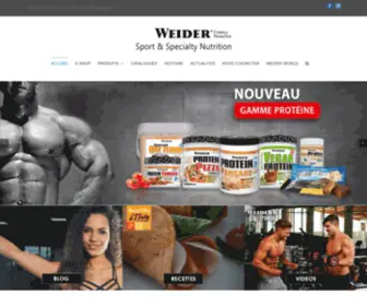 Weiderfrance.fr(Nutrition sportive) Screenshot