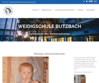 Weidigschule.de(Homepage der Weidigschule Butzbach) Screenshot